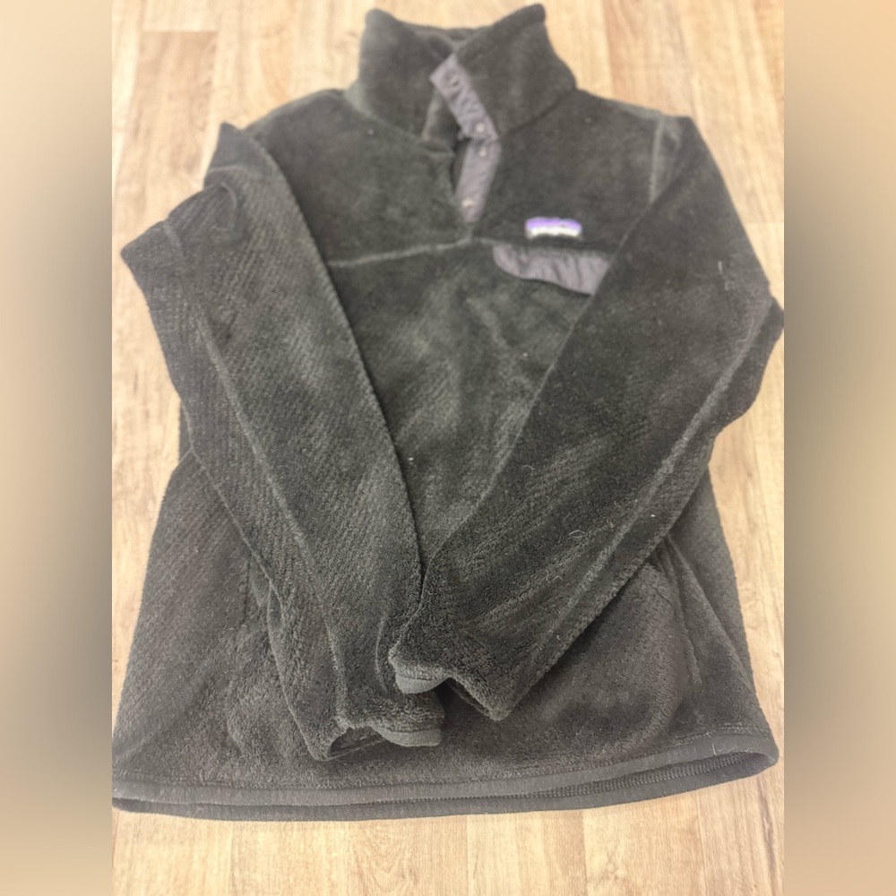 Patagonia Synchilla Snap-T‎ Fleece Pullover Black Women’s Small